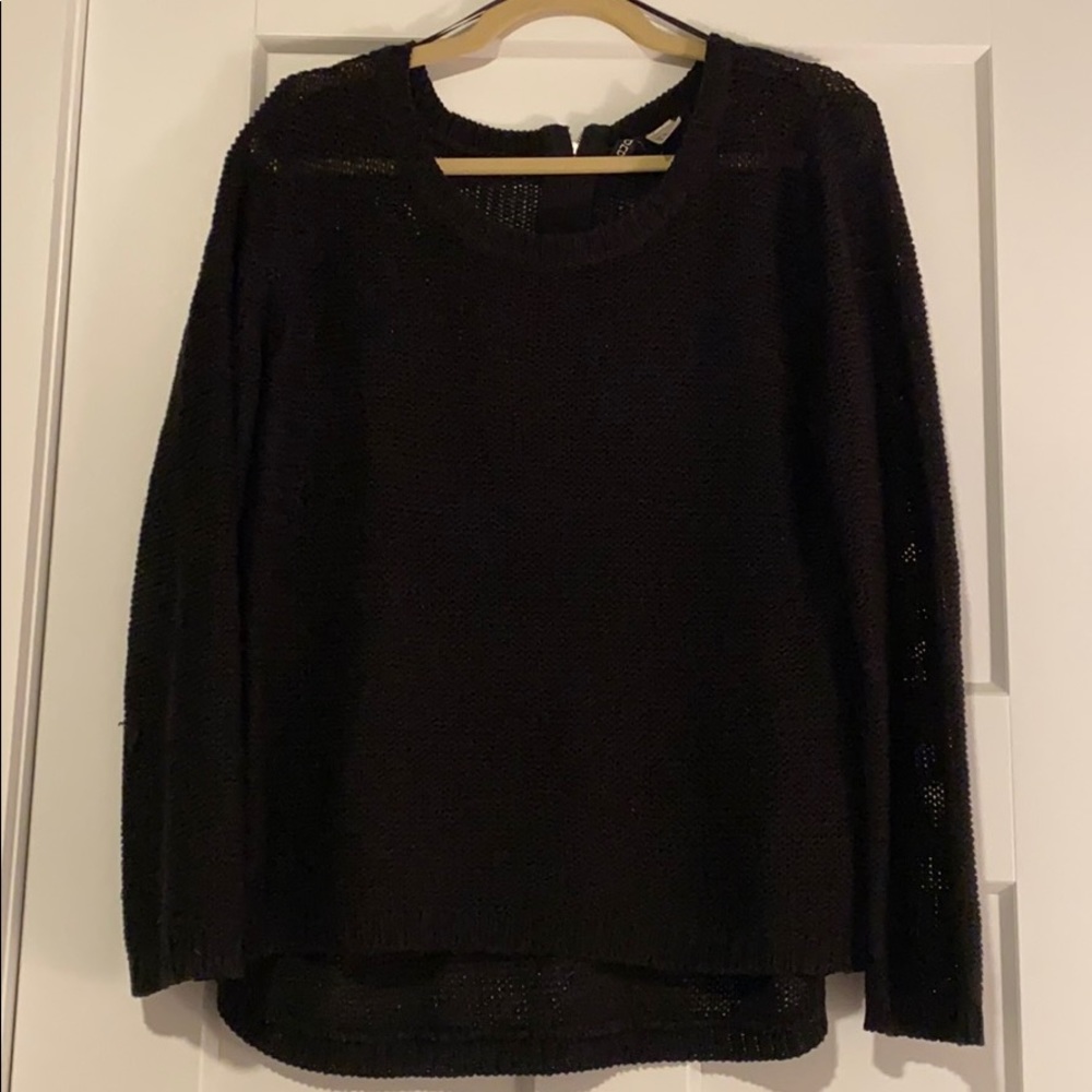 Black knit sweater